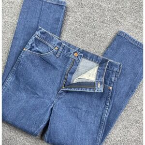 Wrangler 936DEN Slim Fit Straight Leg Denim Blue Jeans Men's 33X31 Fit(30X30)